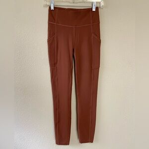 lululemon invigorate tights in ancient copper